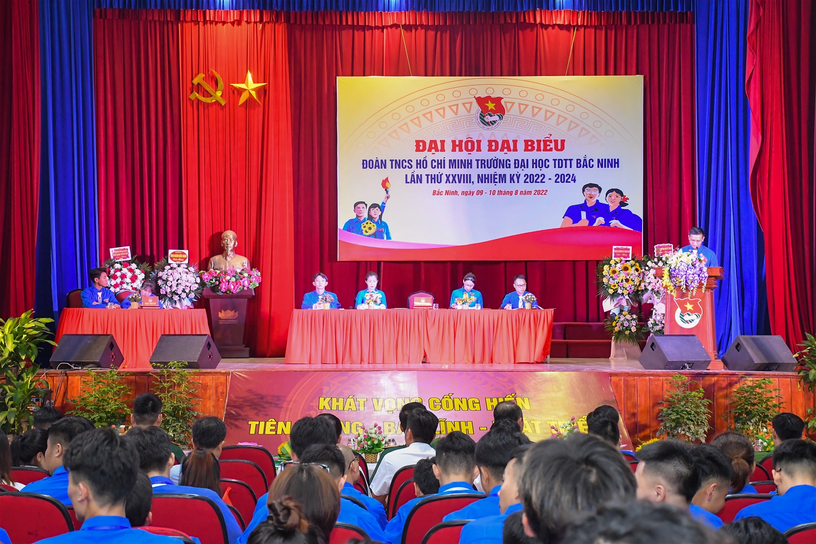Đại hội Đại biểu Đoàn TNCS Hồ Chí Minh Trường Đại học TDTT Bắc Ninh, lần thứ XXVIII, nhiệm kỳ 2022 - 2024.
