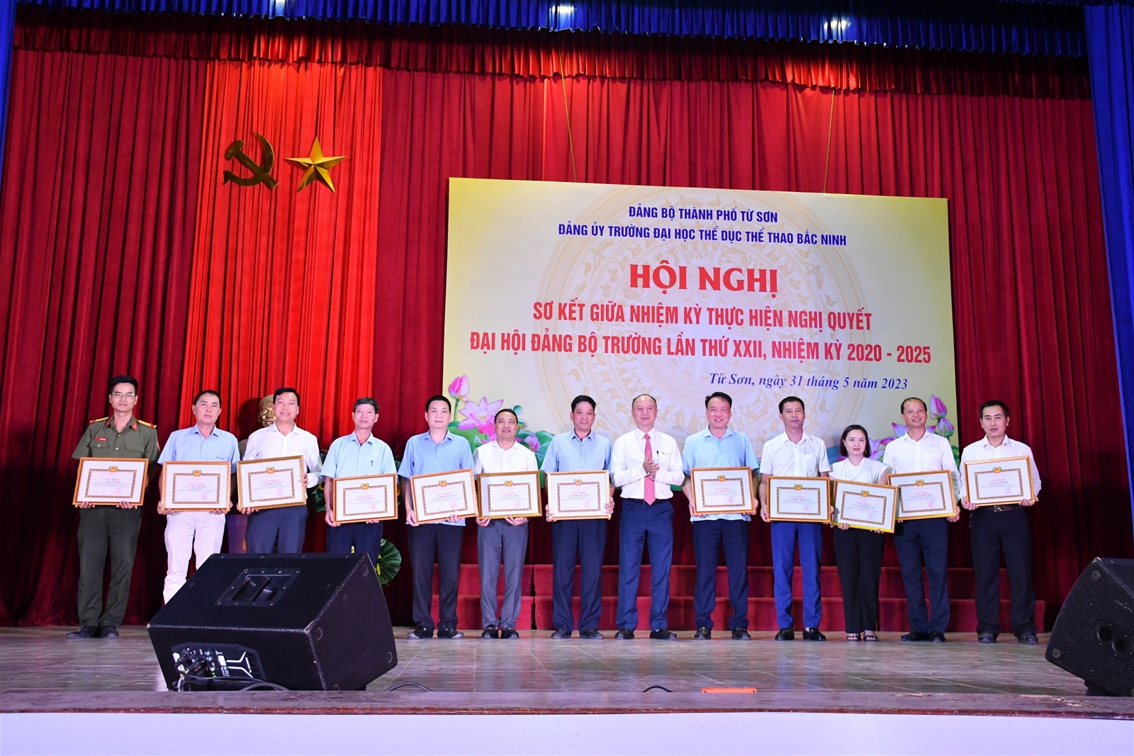 Hội nghị sơ kết giữa nhiệm kỳ thực hiện Nghị quyết Đại hội Đảng Bộ Trường Đại học TDTT Bắc Ninh, lần thứ XXII, nhiệm kỳ 2020 – 2025