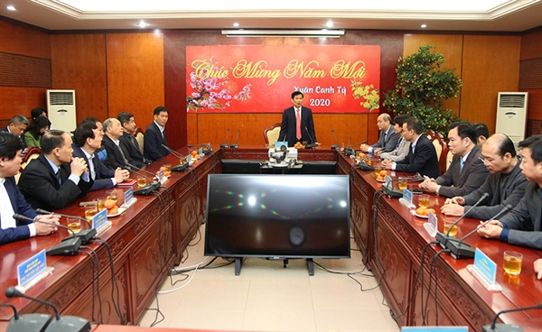 Bộ trưởng Nguyễn Ngọc Thiện tới thăm, chúc mừng ngành Thể dục Thể thao dịp đầu Xuân Canh Tý