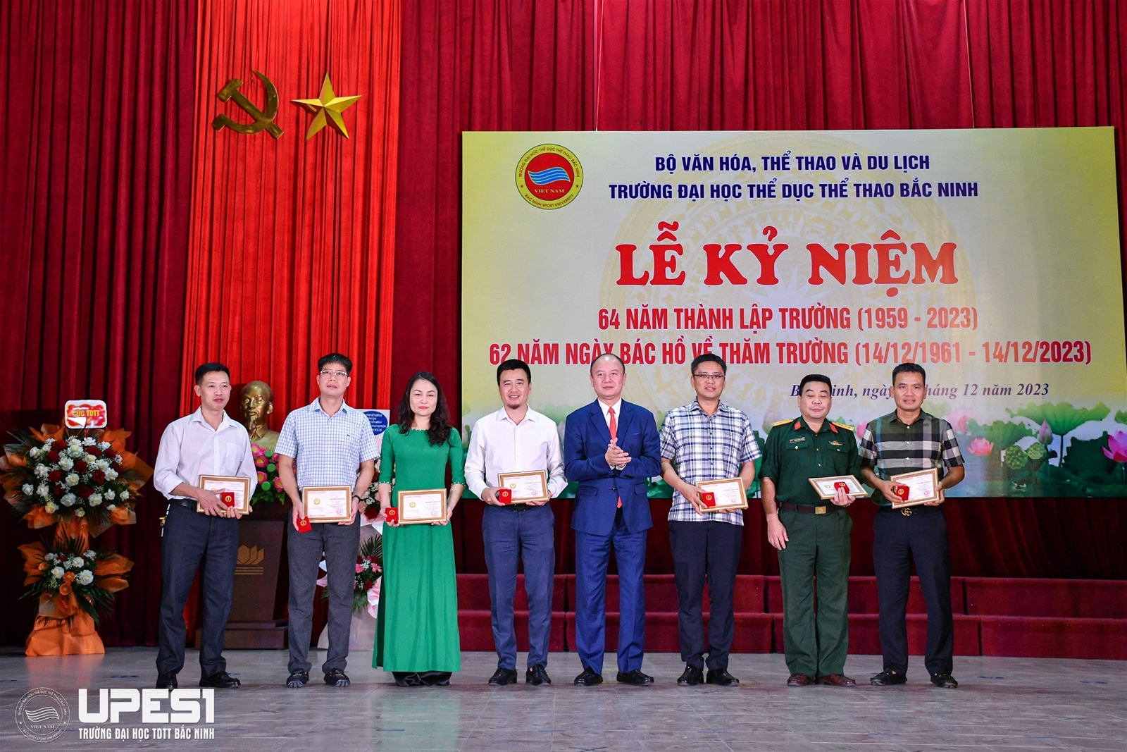 Trường Đại học TDTT Bắc Ninh tổ chức thành công Lễ Kỷ niệm 64 năm thành lập Trường, 62 năm ngày Bác Hồ về thăm Trường