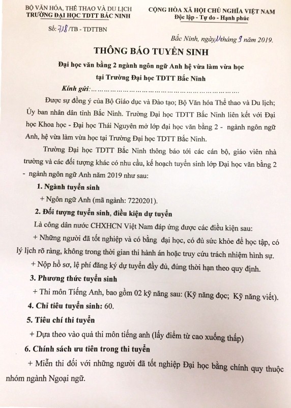 Trường Đại học TDTT Bắc Ninh: Hội thảo Học tốt – Rèn luyện tốt năm học 2012-2013