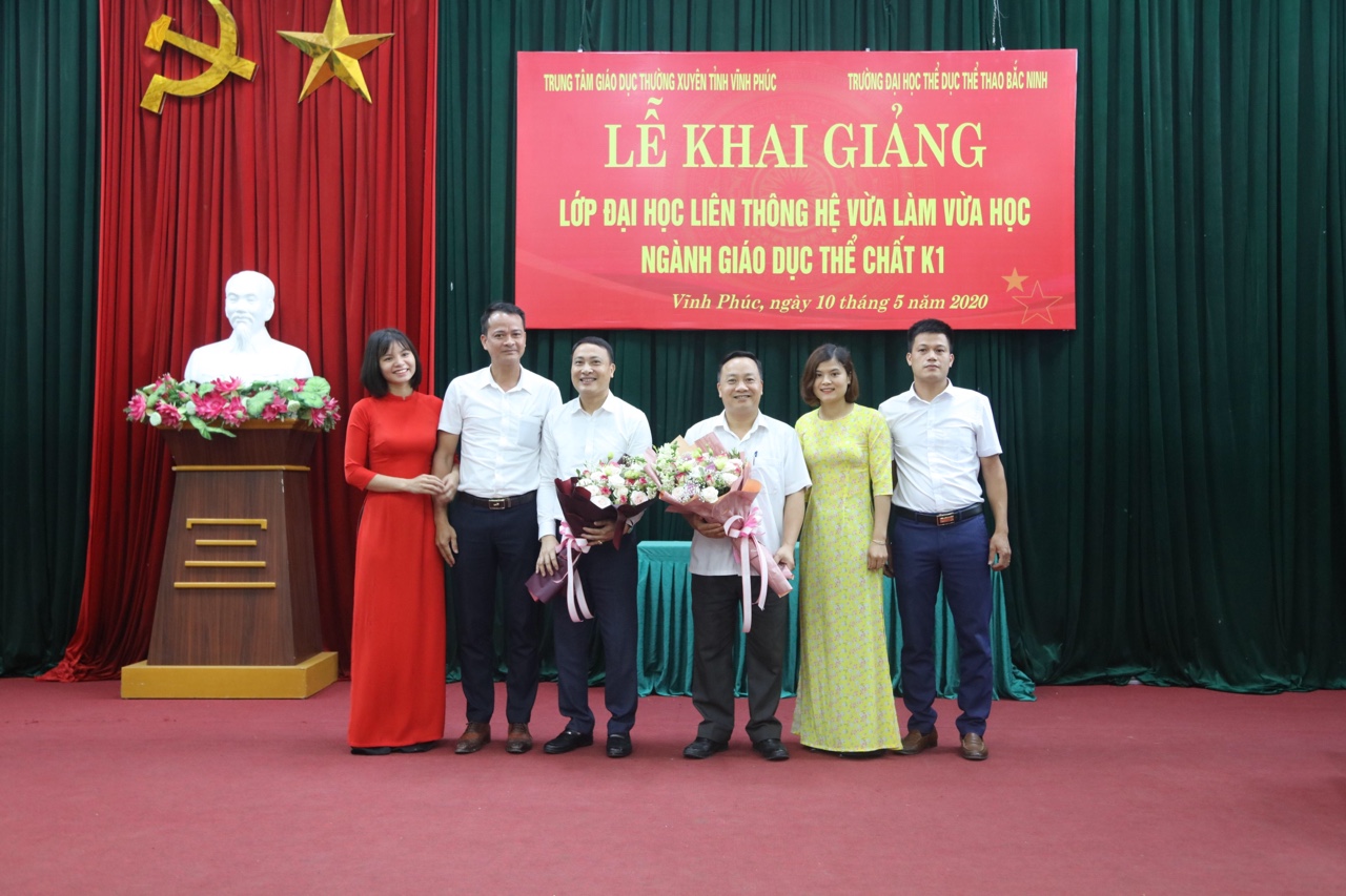 Khai giảng lớp Đại học liên thông, hệ vừa làm vừa học, Ngành Giáo dục thể chất K1