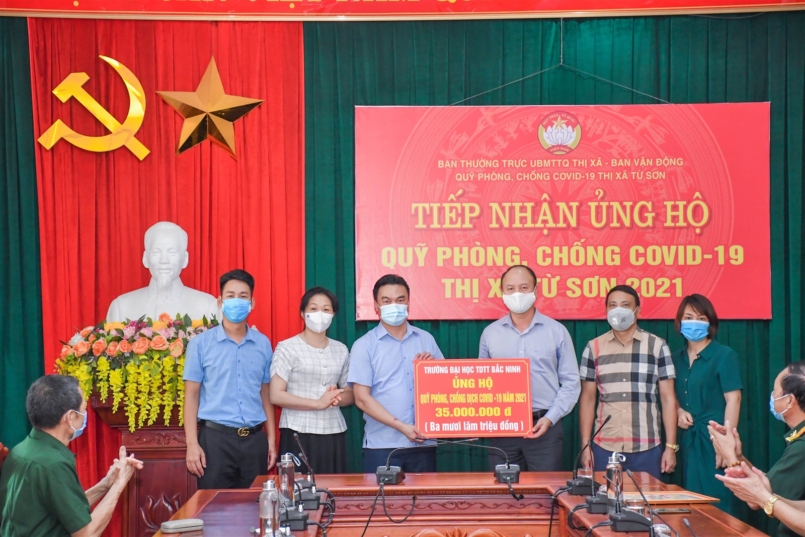 Trường Đại học TDTT Bắc Ninh đồng hành phòng chống dịch bệnh Covid-19