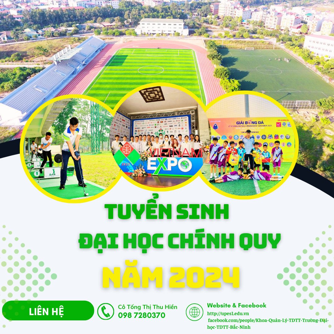 Thông tin tuyển sinh ngành Quản Lý TDTT năm 2024