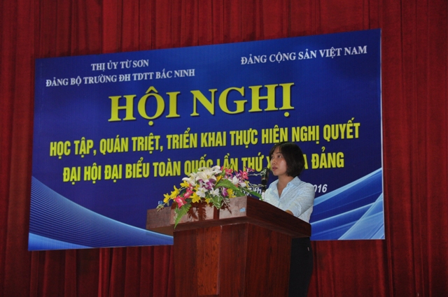 Hội nghị “Học tập, quán triệt, triển khai thực hiện nghị quyết đại hội đại biểu toàn quốc lần thứ XII của Đảng”