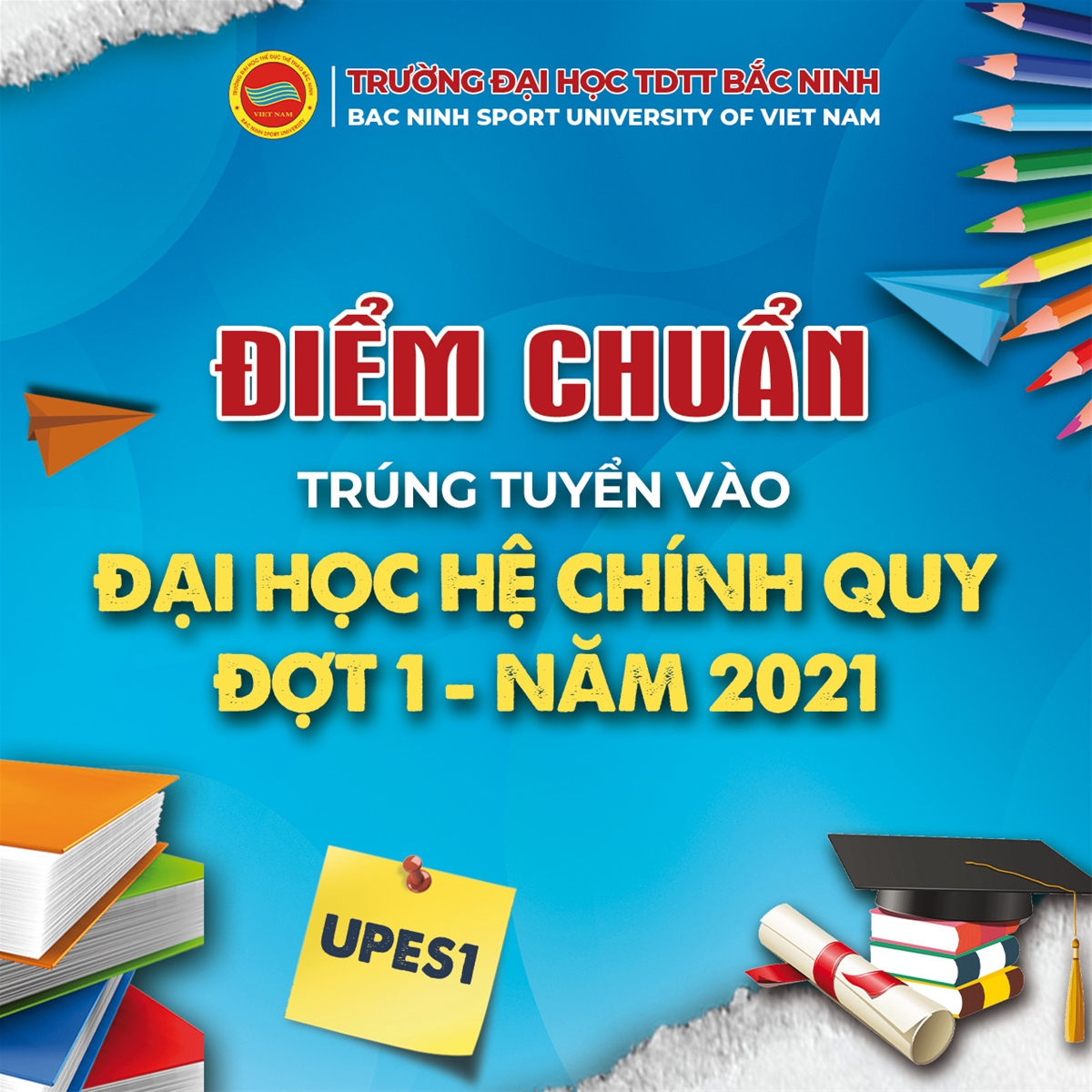 Quyết định về việc ban hành điểm chuẩn trúng tuyển vào đại học hệ chính quy đợt 1 năm 2021