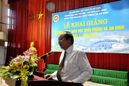 Lễ khai giảng chương trình Giáo dục quốc phòng và An ninh khóa 2 năm 2015