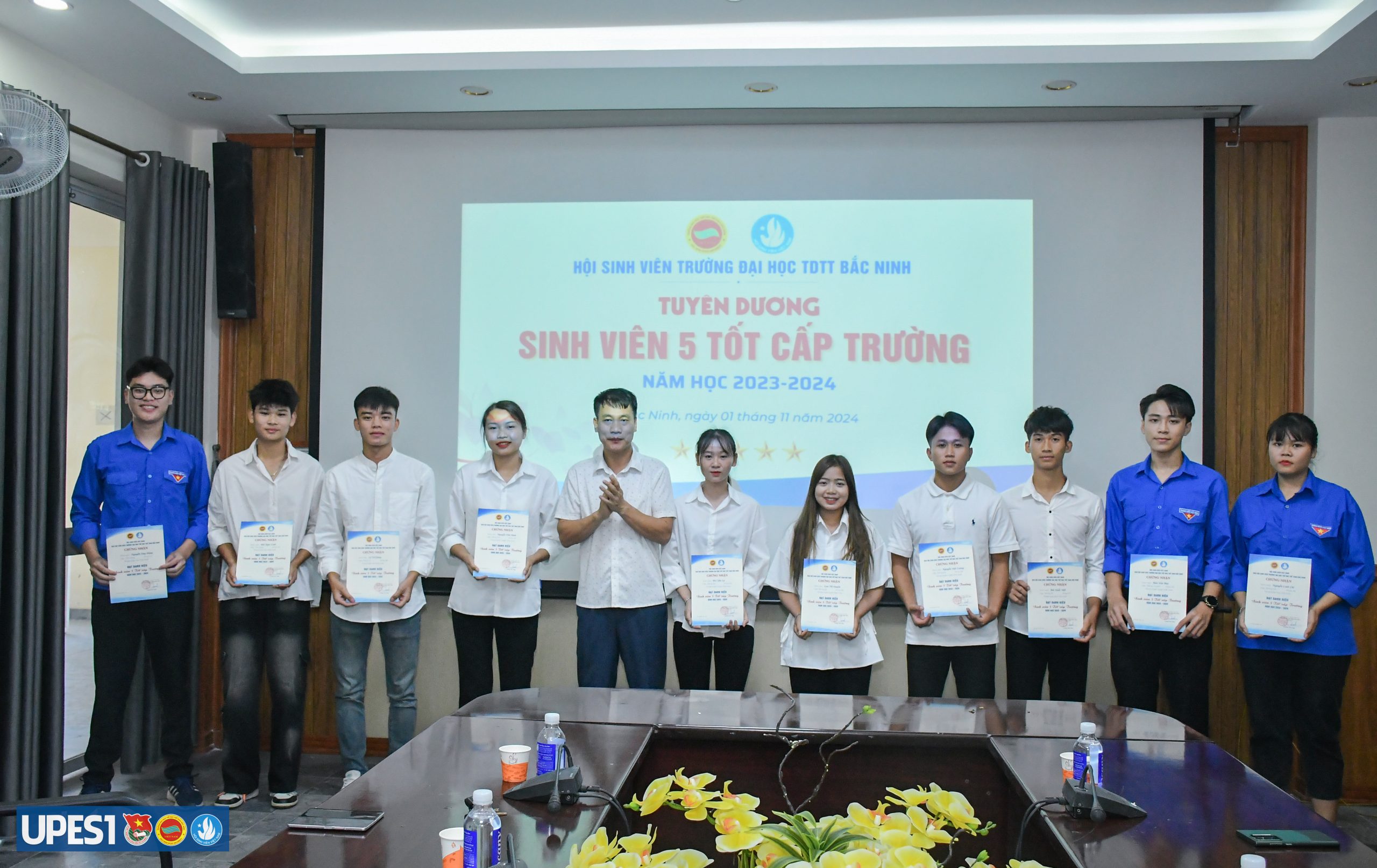 Lễ tuyên dương Sinh viên 5 Tốt trường Đại học TDTT Bắc Ninh năm học 2023-2024