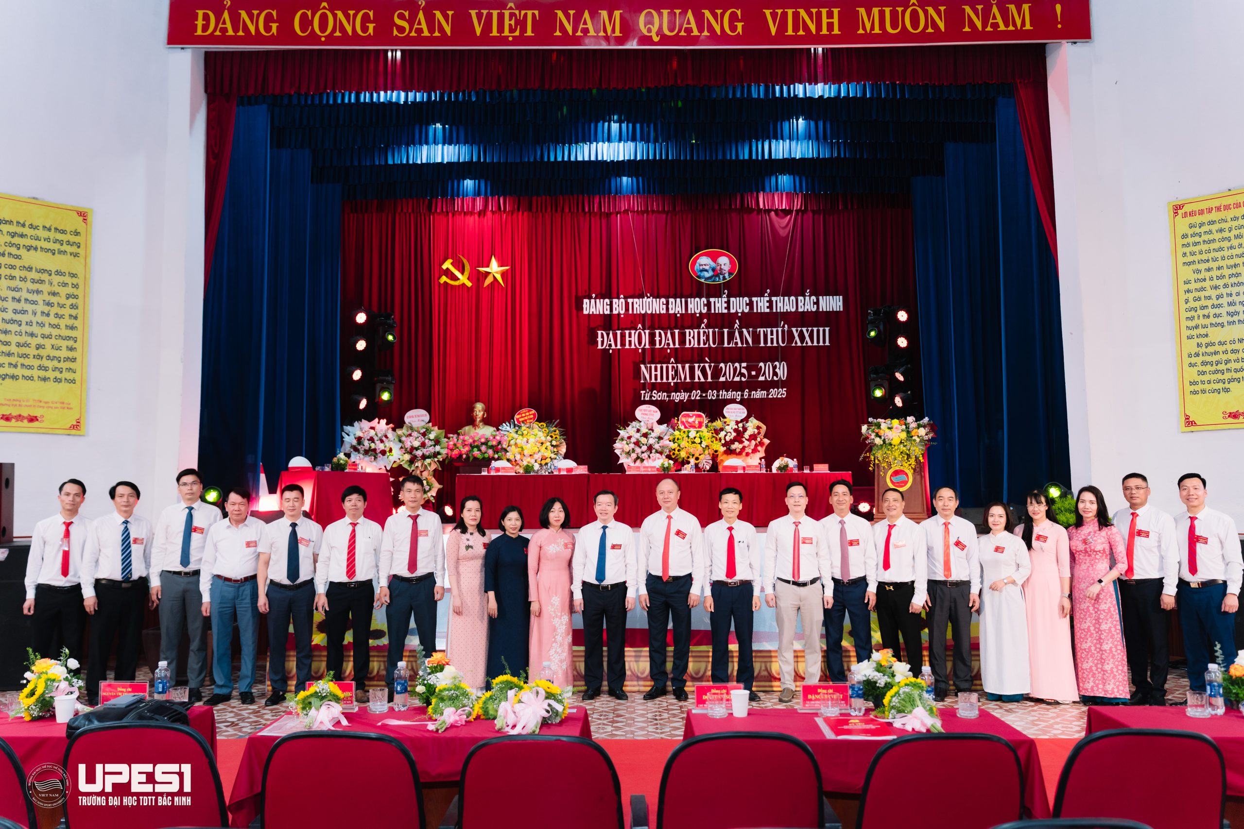 Trường Đại học TDTT Bắc Ninh tổ chức thành công Đại hội đại biểu Đảng bộ lần thứ XXIII, nhiệm kỳ 2025-2030