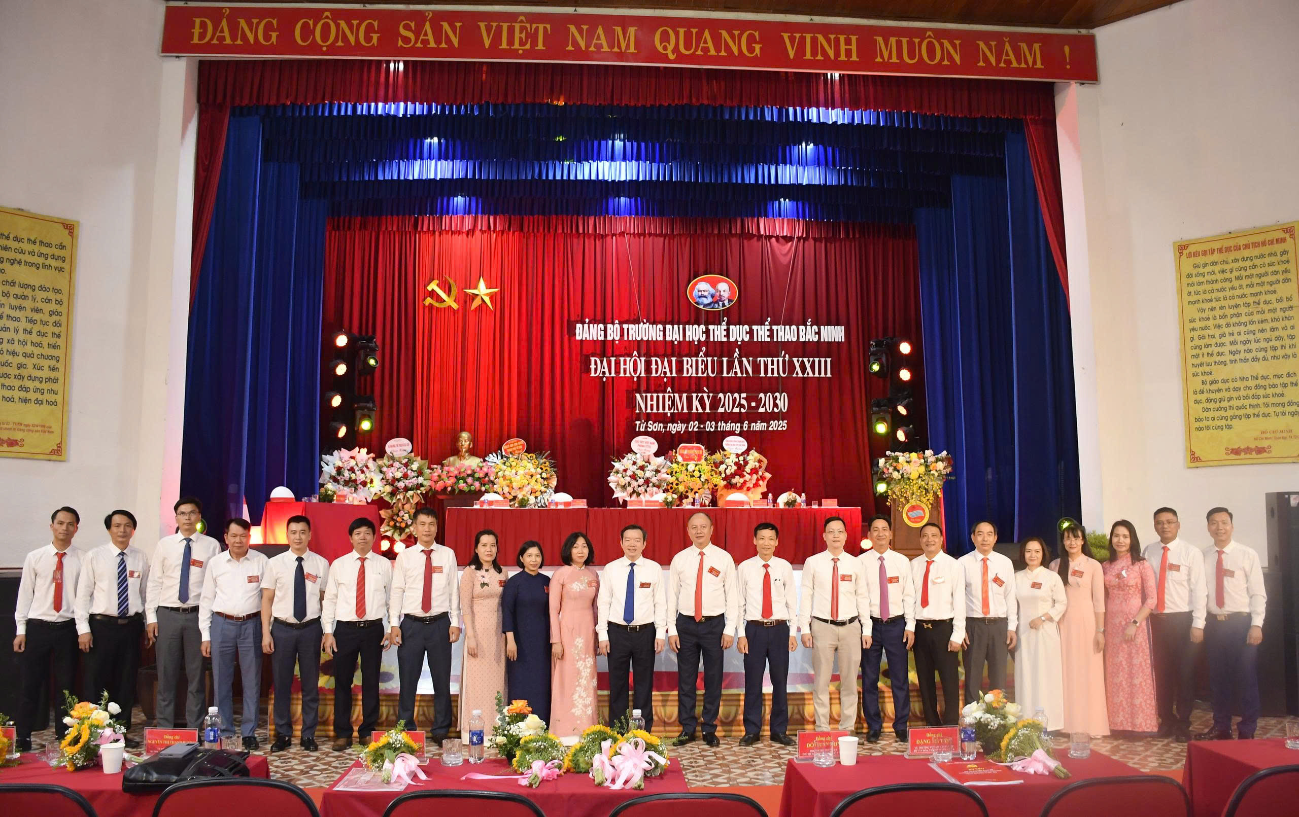 Đảng bộ Trường Đại học TDTT Bắc Ninh tổ chức thành công Đại hội đại biểu lần thứ XXIII, nhiệm kỳ 2025-2030