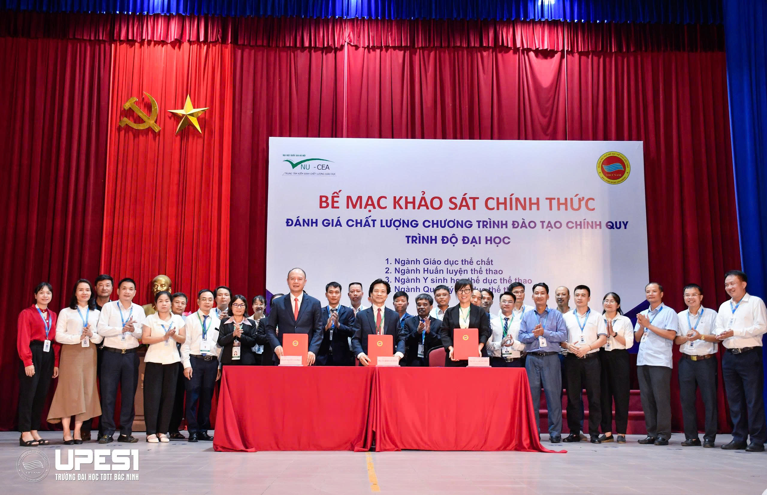 Lễ bế mạc đợt khảo sát chính thức đánh giá ngoài 04 chương trình đào tạo trình độ đại học của Trường Đại học TDTT Bắc Ninh