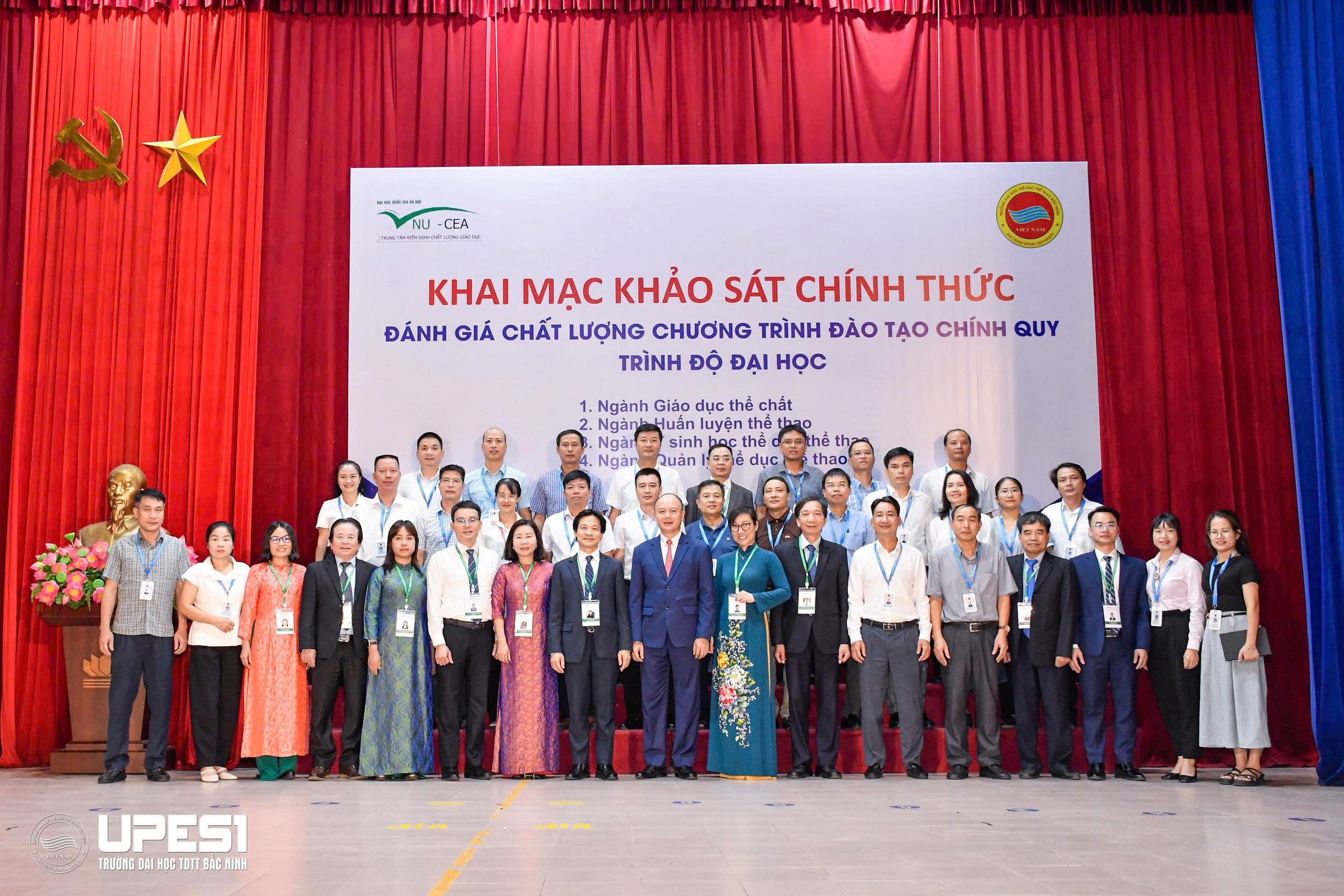 Khai mạc Khảo sát chính thức đánh giá ngoài Chương trình đào tạo trình độ Đại học tại Trường Đại học Thể dục Thể thao Bắc Ninh