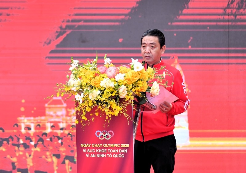 Trường Đại học Thể dục thể thao Bắc Ninh tham gia Ngày chạy Olympic vì sức khỏe toàn dân – Vì an ninh Tổ quốc năm 2026