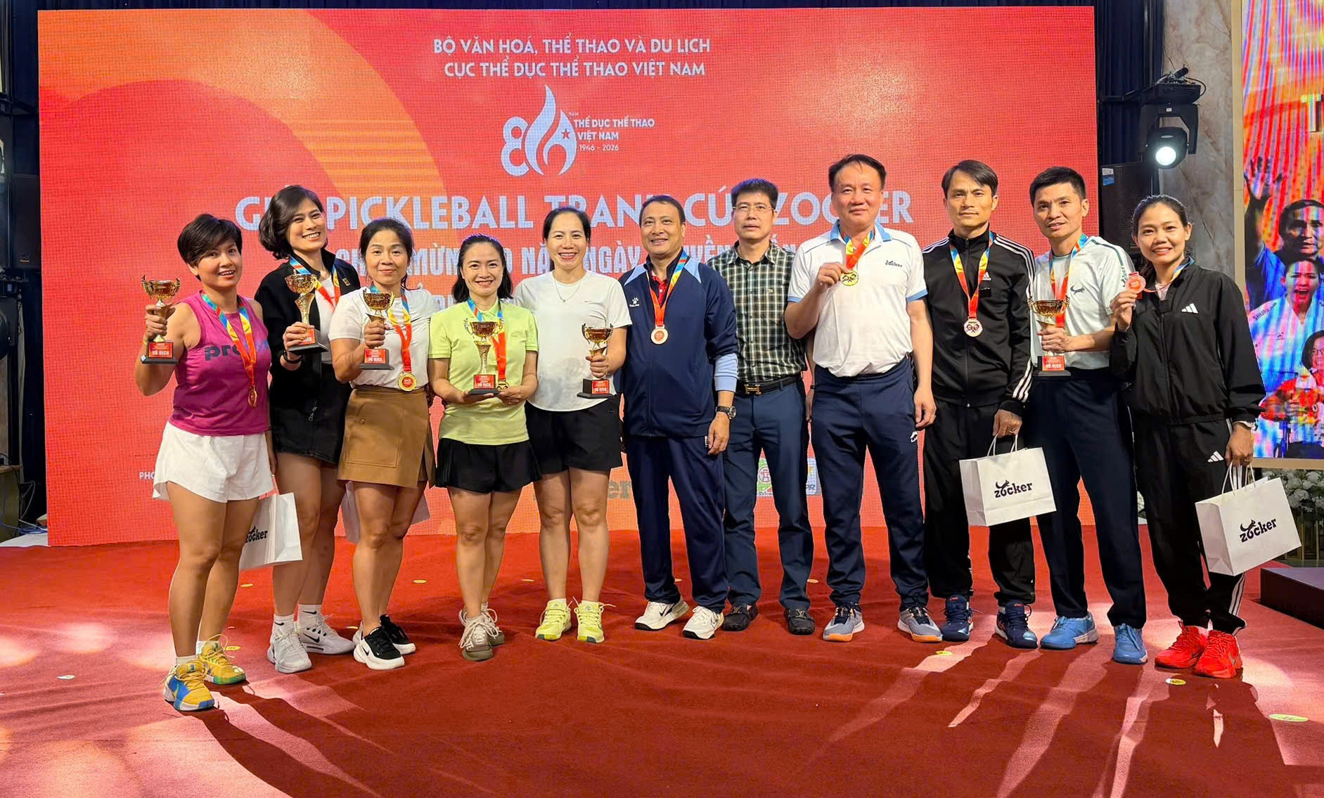 UPES1 nhất toàn đoàn tại giải Pickleball kỷ niệm 80 năm ngành TDTT Việt Nam