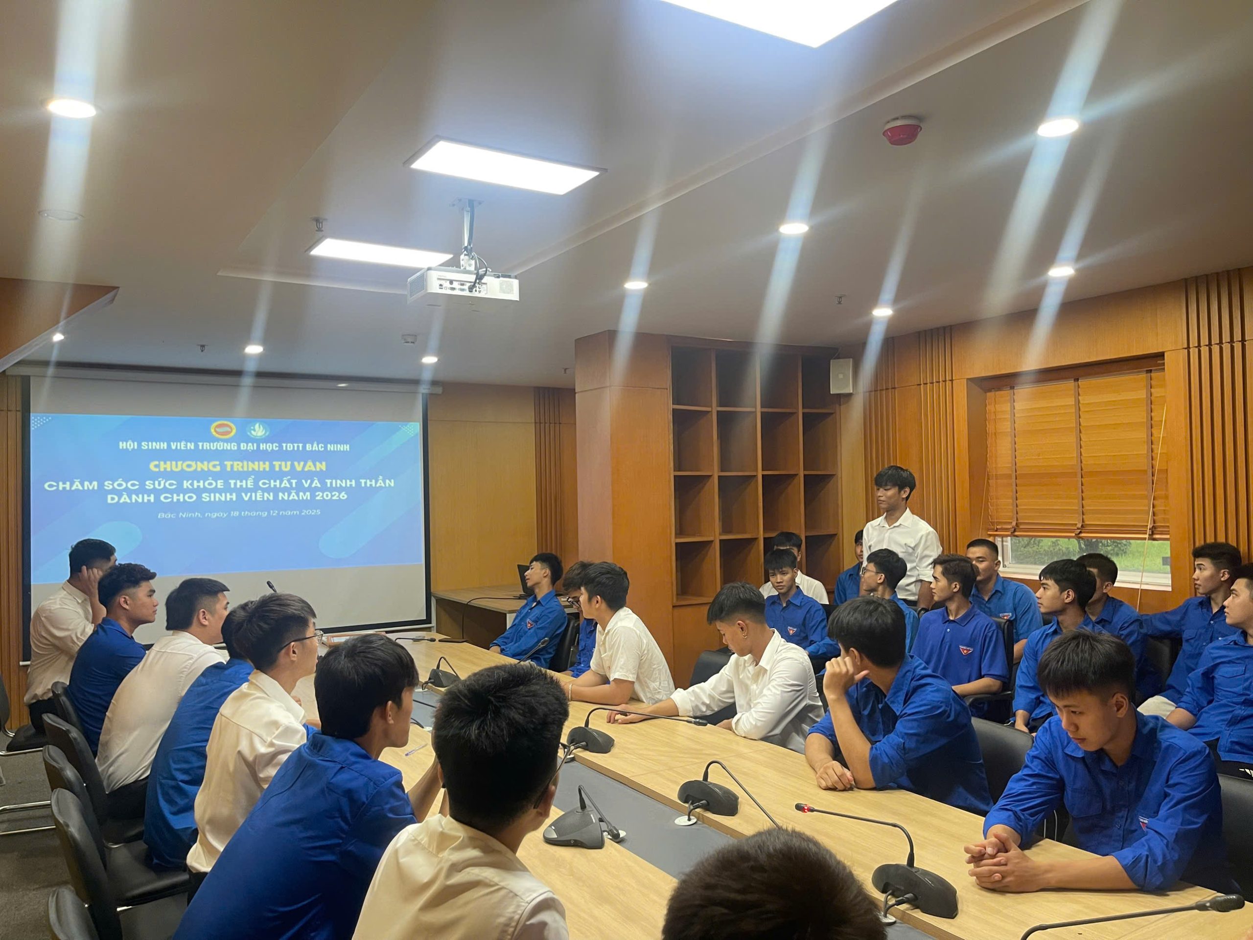 Hội Sinh viên Trường Đại học Thể dục Thể thao Bắc Ninh tổ chức Chương trình tư vấn chăm sóc sức khỏe thể chất và tinh thần cho hội viên, sinh viên