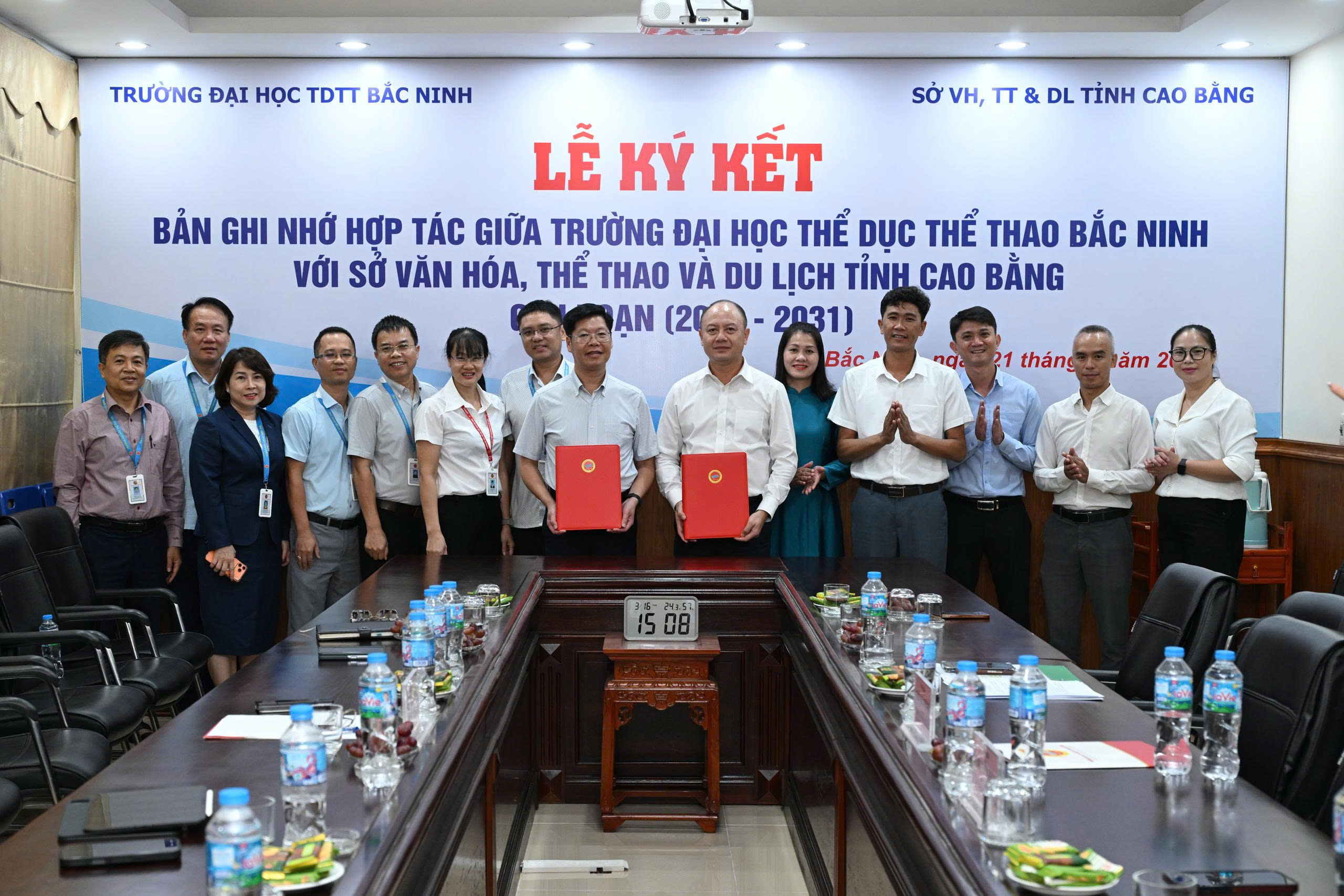 Trường Đại học Thể dục Thể thao Bắc Ninh ký kết Bản ghi nhớ hợp tác với Sở Văn hóa, Thể thao và Du lịch tỉnh Cao Bằng
