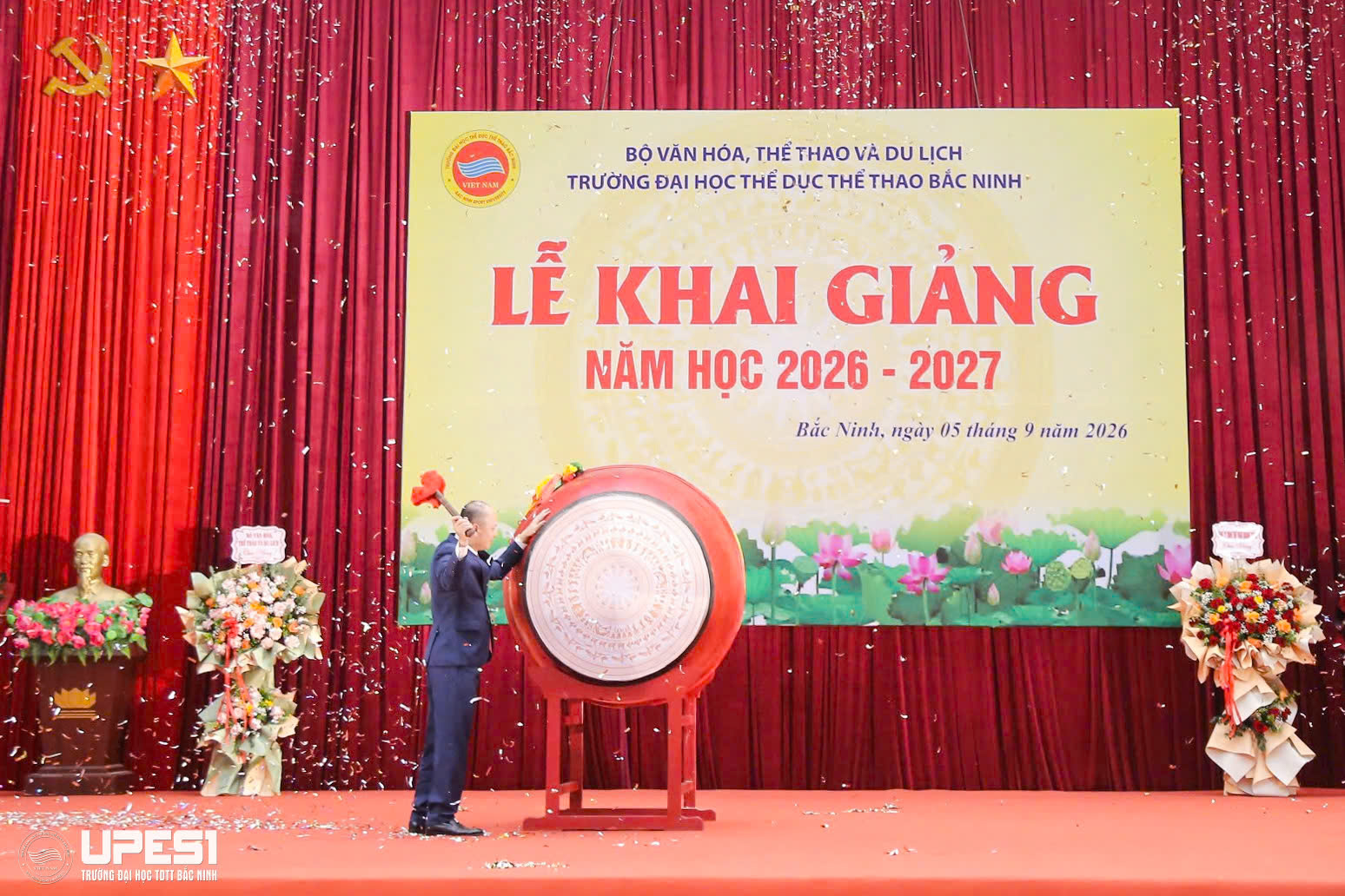 Trường Đại học Thể dục Thể thao Bắc Ninh tổ chức Lễ khai giảng năm học 2026 – 2027