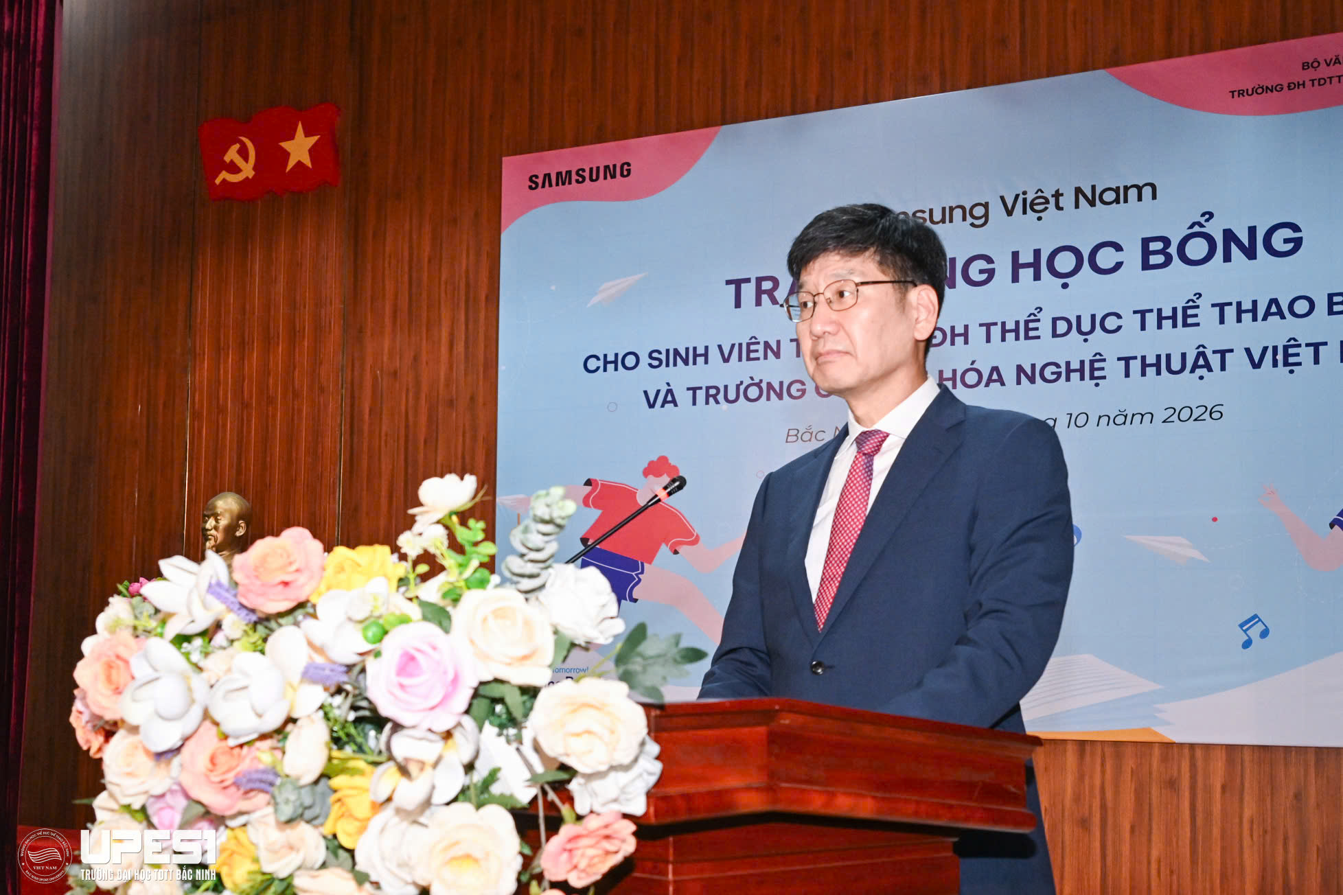 Trường Đại học TDTT Bắc Ninh trao học bổng Samsung Electronics Việt Nam cho 80 sinh viên năm 2026